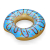 Bestway 36118 Koło do pływania Donut Niebieski 1.07m
