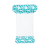 Bestway 43839 Fotel Leżak siatkowy do pływania Miętowe kwiaty 1.45m x 87cm