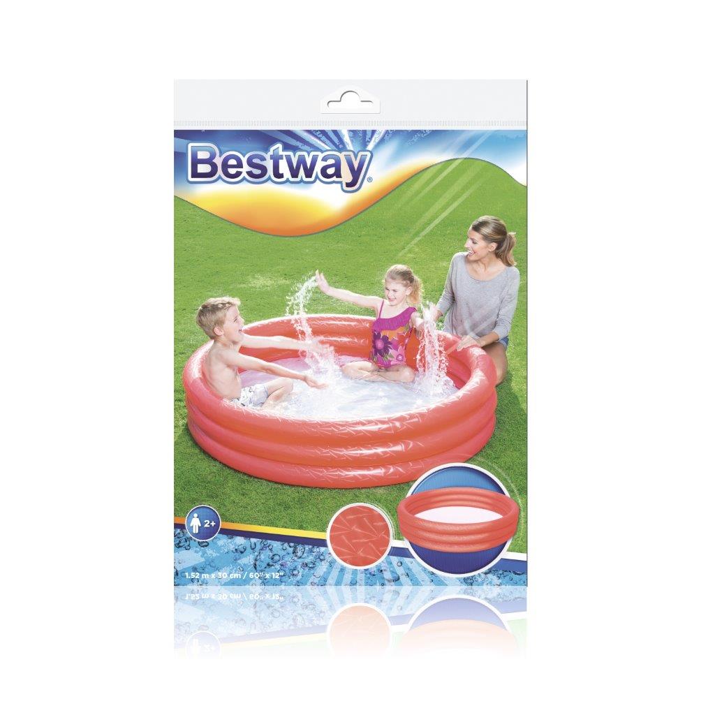 Bestway 51026 Taispuhutav bassein punane 1.52m x 30cm