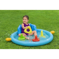 Bestway 52568 Basenik dmuchany z daszkiem, oparciem i sorterem 1.15m x 89cm x 76cm