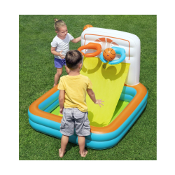 Bestway 52728 Basen dmuchany wielofunkcyjny z piłeczkami Koszykówka Piłeczki i Piłka nożna 1.20m x 1.07m