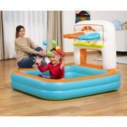 Bestway 52728 Basen dmuchany wielofunkcyjny z piłeczkami Koszykówka Piłeczki i Piłka nożna 1.20m x 1.07m