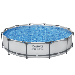 Bestway 56416 BASEN STELAŻOWY STEEL PRO MAX Z POMPĄ FILTRACYJNĄ 3.66m x 0.76m