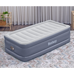 Bestway 6713G Materac dmuchany turystyczny z wbudowaną pompą powietrza Tritech Twin 1.91m x 0.97m x 51cm