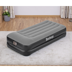 Bestway 67401 Materac dmuchany turystyczny z wbudowaną pompą powietrza Tritech Twin  1.91m x 0.97m x 46cm