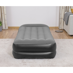 Bestway 67401 Materac dmuchany turystyczny z wbudowaną pompą powietrza Tritech Twin  1.91m x 0.97m x 46cm