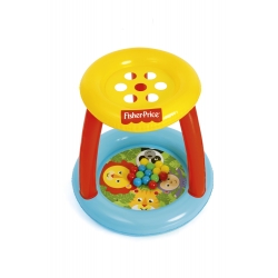 Bestway 93541 Fisher Price Basenik z daszkiem i piłkami Animal Friends