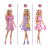 Mattel HXD58 Lalka Modowa Barbie Różowa Z Szafą