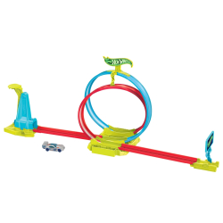 Hot Wheels HPC05 Neon Speeders Zestaw torów - Neonowa świecąca pętla