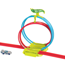 Hot Wheels HPC05 Neon Speeders Zestaw torów - Neonowa świecąca pętla