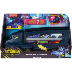 Fisher Price HMX07 Zestaw DC Batwheels Bat Transporter Ciężarówka 2w1