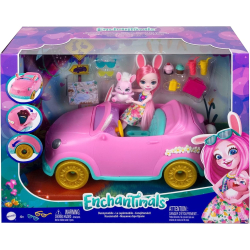 Mattel Enchantimals HFC85 Zestaw Króliczkowóz z Lalką Bree Bunny
