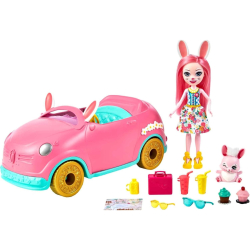 Mattel Enchantimals HFC85 Zestaw Króliczkowóz z Lalką Bree Bunny