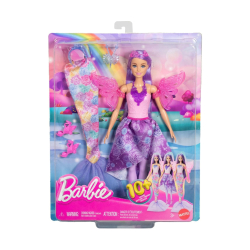 Mattel JCP74 Barbie Magiczna Lalka Lalka Wróżka Syrenka z Ubrankami