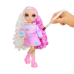 MGA 507581  Rainbow High Watercolor And Create Lalka Do Malowania Z Fioletowymi Oczami