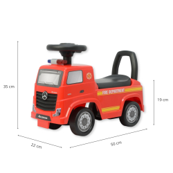 Milly Mally Pojazd Mercedes-Benz Actros Fire Truck Red