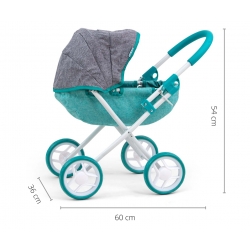 Milly Mally Wózek dla lalek Dori Prestige Mint