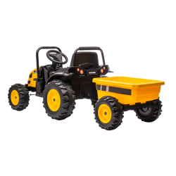 Milly Mally Pojazd na akumulator Traktor z przyczepą Farmer Yellow