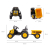 Milly Mally Pojazd na akumulator Traktor z przyczepą Farmer Yellow