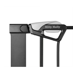 Milly Mally Bramka zabezpieczająca Barierka na schody z rozszerzeniami Guardy 104 Black