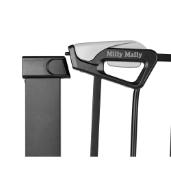 Milly Mally Bramka zabezpieczająca Barierka na schody Guardy 83 Black
