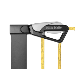 Milly Mally Bramka zabezpieczająca Barierka na schody Guardy 83 Black Natural