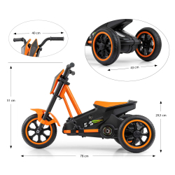 Milly Mally Gokart na pedały Rider Orange
