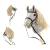 Milly Mally Hobby Plus Koń na Kiju Light Grey