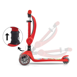 Milly Mally Scooter Fuzzy Red