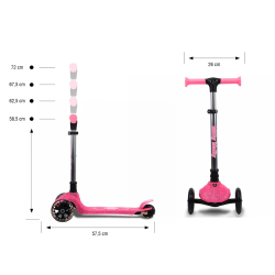 Milly Mally Scooter Jelly Pink