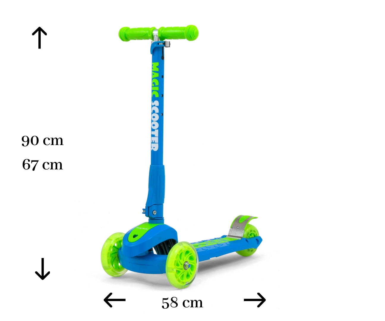 Milly Mally Scooter Magic Blue-Green Milly Mally Scooter Magic Blue-Green