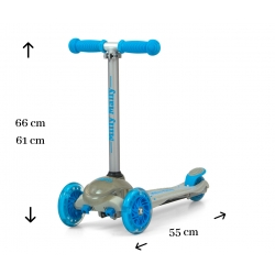 Milly Mally Scooter Zapp Grey