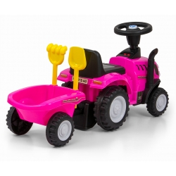 Milly Mally Pojazd NEW HOLLAND T7 TRAKTOR Pink