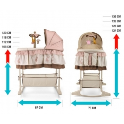 Milly Mally Kołyska z pilotem Simple Gray