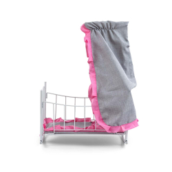 Milly Mally Łóżeczko-Kołyska dla lalek Lily z baldachimem Prestige Pink