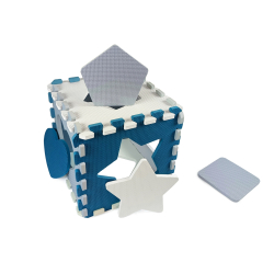 Milly Mally Mata piankowa puzzle Jolly 3x3 Shapes - Blue