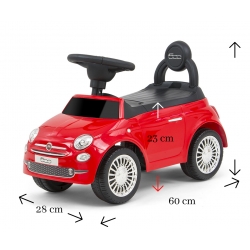 Milly Mally Pojazd Fiat 500 Red