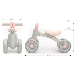Milly Mally Pojazd Flixy Pink