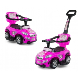 Milly Mally Jeździk 3w1 Pojazd Happy Pink