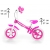 Milly Mally Rowerek biegowy Dragon z hamulcem pink