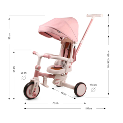 Milly Mally Rowerek Trójkołowy Zippy Pink