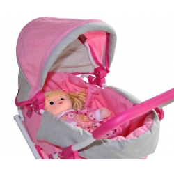 Milly Mally Wózek dla lalek Alice Prestige Pink