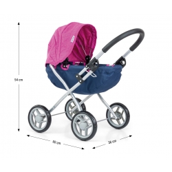 Milly Mally Wózek dla lalek Dori Prestige Navy
