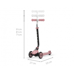 Qplay Hulajnoga Sema 3w1 Pink