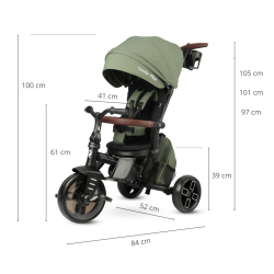 Qplay Rowerek Trójkołowy Comfo Max Olive Green