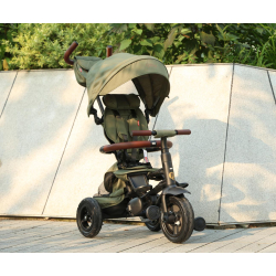 Qplay Rowerek Trójkołowy Rito Deluxe Rubber Olive