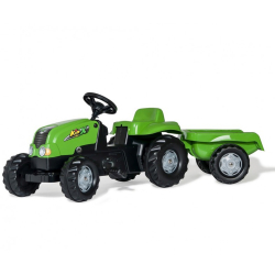 Rolly Toys 012169 Traktor Rolly Kid z przyczepą Zielony