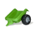 Rolly Toys 012169 Traktor Rolly Kid z przyczepą Zielony