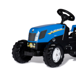 Rolly Toys 013074 Traktor Rolly Kid New Holland Agriculture z przyczepą