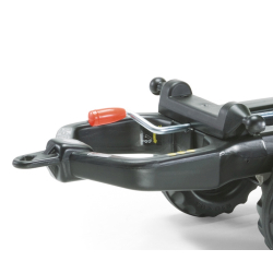 Rolly Toys 122004 Przyczepa Rolly-Mega Trailer jasno zielona, żółte koła, 2-osie